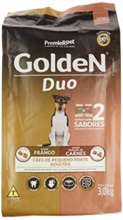 Ração Premier Golden DUO Frango à Moda Caipira e Seleção de Carnes ao Molho Mini Bits