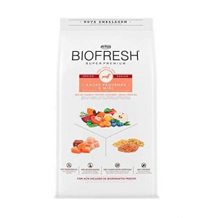 Ração Seca Biofresh Mix de Carne, Frutas, Legumes e Ervas Frescas Cães Sênior de Raças Pequenas e Minis
