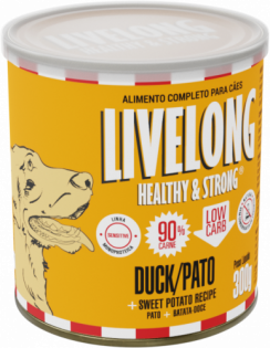 Alimento Natural Livelong Pato para Cães Pato 300 g