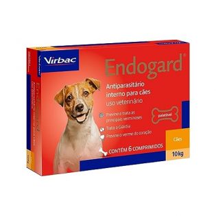 Endogard Vermífugo Para Cães 10kg C/ 6 Comprimidos  10 kg