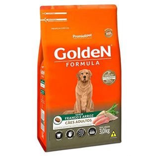 Premier Pet Ração Golden Fórmula para Cães Adultos Sabor Frango e Arroz