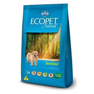 Ração Farmina Ecopet Natural Junior para Cães Filhotes de Raças Médias e Grandes Frango 20 kg