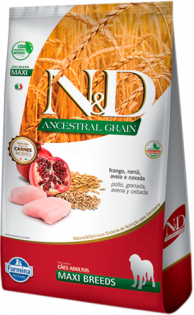 Ração Farmina N&D Ancestral Grain Frango Cães Adultos Raças Grandes Frango 10