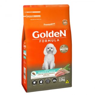 Ração Golden Formula Mini Bits para Cães Adultos de Raças Pequenas Frango Cereais 1 kg