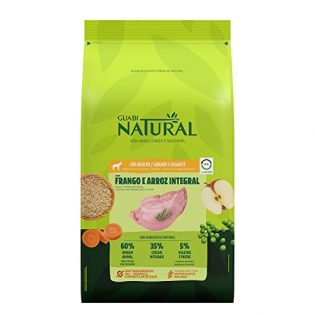 Ração Guabi Natural Frango e Arroz Integral para Cães Adultos Raças Grande e Gigante Frango Cereais 12 kg