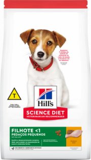 Ração Hill s Science Diet Cães Filhotes Crescimento Saudável Pedaços Pequenos  3 kg