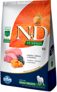 Ração N&D Pumpkin para Cães Adultos de Raças Grandes sabor Cordeiro 10