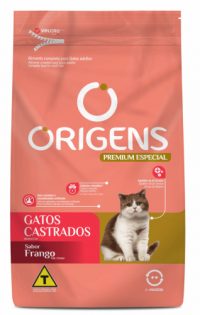 Ração Origens para Gatos Castrados sabor Frango - 10