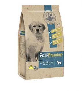 Ração Poli-Premium para Cães Filhotes Frango Cereais 3 kg