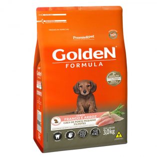 Ração Premier Golden Formula Mini Bits para Cães Filhotes Frango Cereais 3 kg