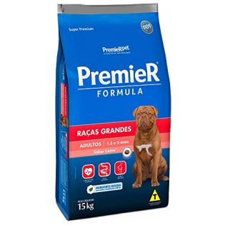 Ração Premier Pet Formula Carne Cães Adultos Porte Grande e Gigante Carne 15 kg