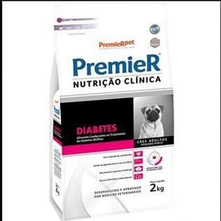 Ração Premier Pet Nutrição Clínica Diabetes para Cães Adultos e Filhotes Pequeno Porte Frango Cereais 10