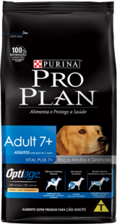 Ração ProPlan para Cães Adultos 7+ Sabor Frango e Arroz - 15kg Purina Idosos - Sabor Frango  15 kg