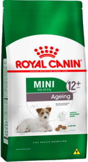 Ração Royal Canin Mini Ageing 12+ para Cães Idosos de Raças Pequenas com 12 Anos ou mais Frango Cereais 1 kg