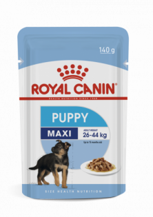 Ração Royal Canin Sachê Size Health Nutrition Puppy Wet para Cães Filhotes Raças Grandes Carne 140 g