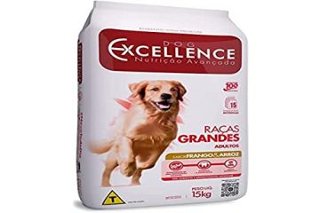 Ração Seca Dog Excellence Frango e Arroz para Cães Adultos Raças Grandes  - 15 Kg Frango Cereais 15 kg