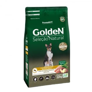 Ração Seca GoldeN Seleção Natural Frango com Batata Doce para Cães Adultos de Porte Pequeno Frango Cereais 3 kg