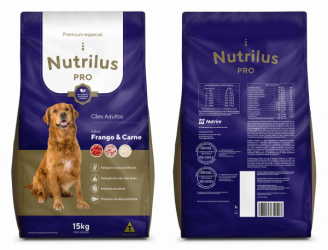 Ração Nutrilus Pro+ para Cães Adultos Frango Cereais 20 kg