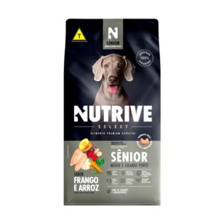 Ração Seca Nutrive Select Frango e Arroz para Cães Sênior Porte Médio e Grande Frango Cereais 2