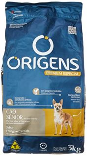 Ração Seca Origens Premium Especial Frango e Cereais Integrais para Cães Sênior Raças Mini e Pequena Frango 3 kg