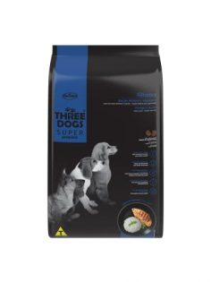 Ração Seca Three Dogs Super Premium Frango e Arroz para Cães Filhotes Raças Médias e Grandes Frango Cereais 15 kg