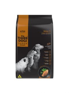 Ração Seca Three Dogs Super Premium Frango e Chá Verde para Cães Sênior 7+ Frango Vegetais 15 kg
