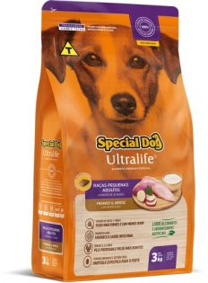 Ração Special Dog Ultralife Frango e Arroz para Cães Adultos Raças Pequenas Frango Cereais 3 kg