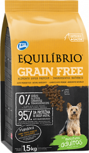 Ração Equilíbrio Grain Free para Cães Adultos de Raças Mini Frango 1