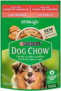 Ração Úmida Nestlé Purina Dog Chow Sachê Frango para Cães Adultos Frango 100 g