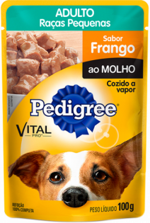 Ração Úmida Pedigree Sachê Frango ao Molho para Cães Adultos Frango 100 g