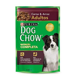 Ração Úmida Purina Dog Chow Sabor Carne e Arroz para Cães Adultos