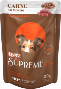 Ração Úmida Quatree Supreme Carne para Cães Adultos Carne Vegetais 100 g