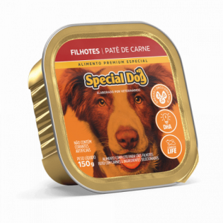 Ração Úmida Special Dog Patê Carne para Cães Filhotes Carne Vegetais 150 g