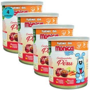 Ração Úmida Turma da Mônica Pets Cumbuquinha de Peru 280g Para Cães Adultos Kit 4 un  280 g