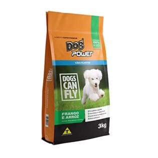 Ração Dog Power Super Premium para Cães Filhotes Frango Cereais 3 kg
