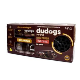 Ração Úmida para Cães Dudog's Super Premium Tradicional 2 Bisnagas de 1kg + Ralador  1 kg