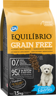 Ração Equilíbrio Grain Free para Cães Filhotes de Raças Mini  1