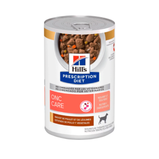 Ração Úmida Hill's Prescription Diet ONC Care Cuidado Oncológico para Cães Frango Vegetais 354 g