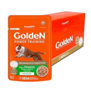 Kit 20un Ração Úmida Golden Power Training Cães Adultos Frango