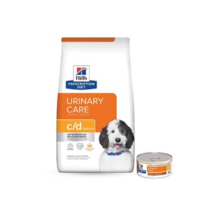Kit Hill's Prescription Diet Ração Seca e Úmida c/d Urinary Care para Cães Adultos  3