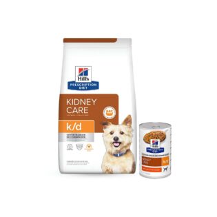 Kit Hill's Prescription Diet Ração Seca e Úmida k/d Kidney Care para Cães Adultos  8