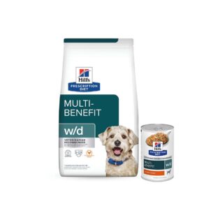 Kit Hill's Prescription Diet Ração Seca e Úmida w/d Multi-Benefit para Cães Adultos  3