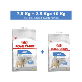 Ração Royal Canin Mini Light para Cães Adultos de Raças Pequenas com Tendência a Obesidade Frango 10 kg