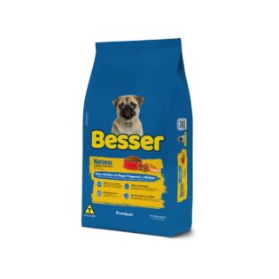 Ração Seca Besser Natural Premium para Cães Adultos Raças Pequenas e Médias Frango Cereais 15 kg