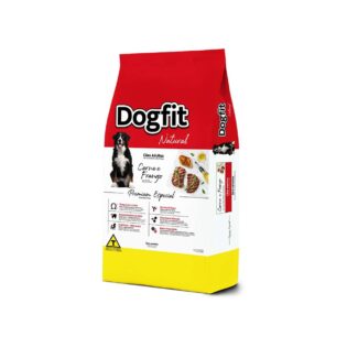 Ração Seca Dogfit Natural Carne e Frango para Cães Adultos Frango 10