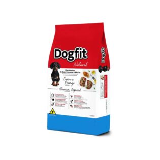 Ração Seca Dogfit Natural Carne e Frango para Cães Adultos Porte Pequeno e Médio Frango 10