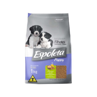 Ração Seca Espoleta Leite para Cães Filhotes Frango Leite 1 kg