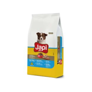 Ração Seca Japi Plus Carne e Ossinhos para Cães Filhotes Carne 10