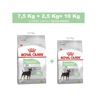Ração Seca Royal Canin Cuidado Digestivo para Cães Adultos de Raças Mini a partir de 10 meses de idade Frango 10 kg