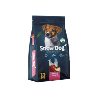 Ração Seca Snow Dog Maçã e Leite para Cães Filhotes Frango Leite 20 kg